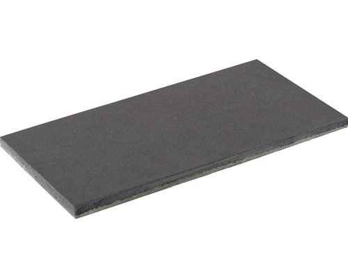 FLAIRSTONE Beton Terrassenplatte New Jersey schwarz-basalt 100 cm x 50 cm x 5 cm gefast Graue Bauplatte