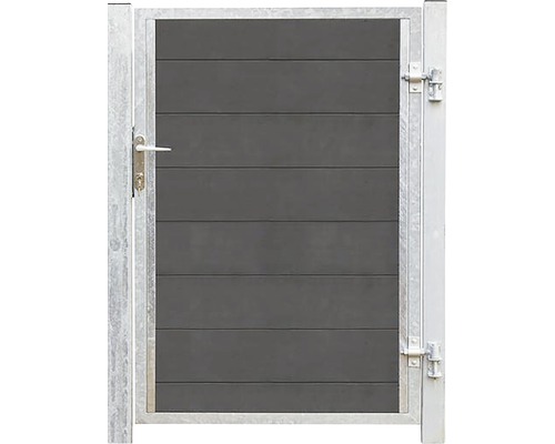 Gartentor aus Metall und Kunststoff