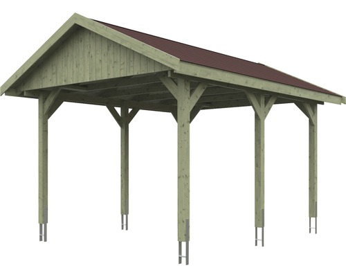 Holzcarport mit Dach