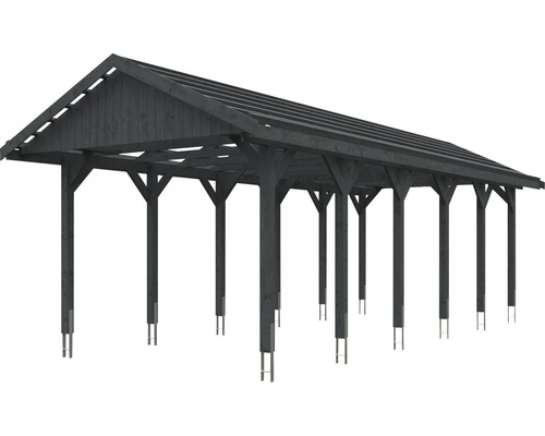 Holzcarport mit Satteldach für den Außenbereich