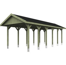Holzcarport mit Dach
