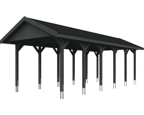 Carport aus Holz mit Dach