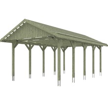 Holzcarport mit Satteldach
