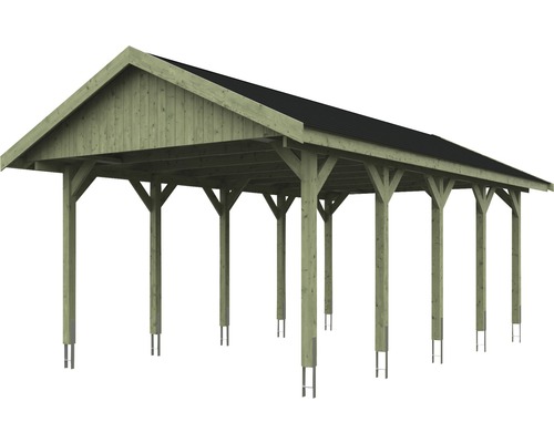 Holzcarport mit Dach