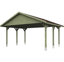 Carport aus Holz mit Dach