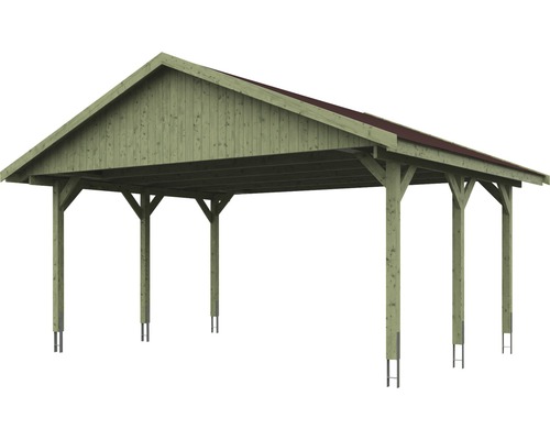 Carport aus Holz mit Dach