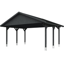 Holzcarport mit Satteldach