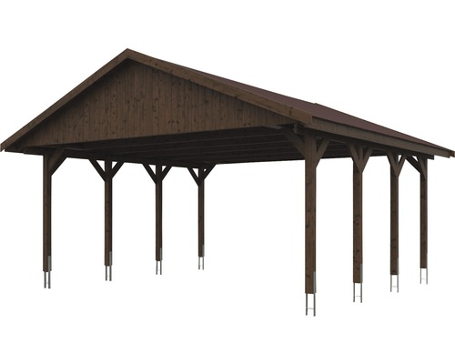 Freistehender Holzcarport mit Flachdach