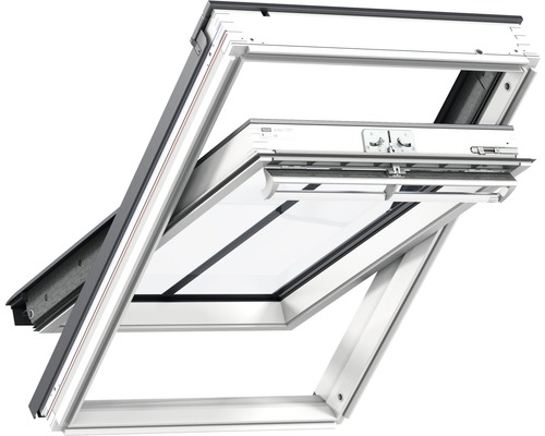 VELUX Schwingfenster GGL 114X140 Kiefer endlackiert weiß SK08