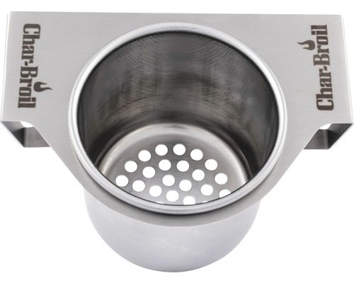 Char-Broil Logo Grillrostbürsten Reinigungsbehälter aus Edelstahl
