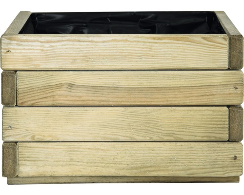 Holz Pflanzkasten mit Folie