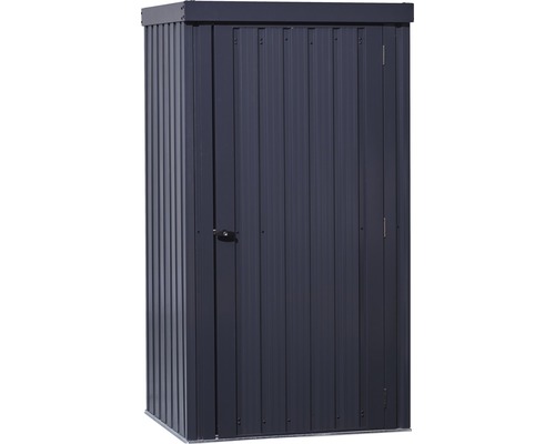 Geräteschrank inkl. Gerätehalter und Ablagefächern 98 x 81 x 180 cm anthrazit Metall Gartenschrank mit Tür