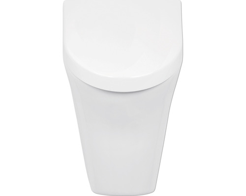 Weiße Wandtoilette aus Keramik im Badezimmer