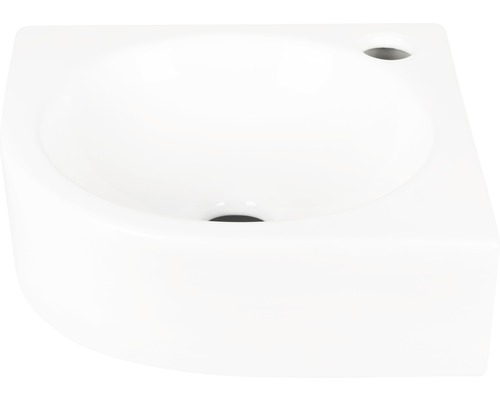 Eckwaschbecken aus Sanitärkeramik