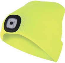 Gelbe Mütze mit LED-Beleuchtung