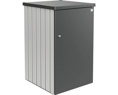 Mülltonnenbox Biohort Alex Variante 1.3 80 x 88 x 129 cm silber-dunkelgrau