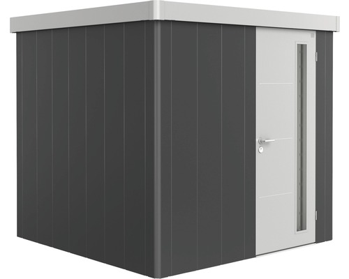 Moderner Geräteschuppen mit Tür und Fenster