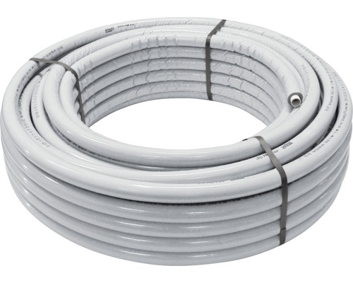 Alu-Verbundrohr 16x2 mit 10 mm Isolierung grau 50 m im Ring Rolle aus Kunststoffrohr