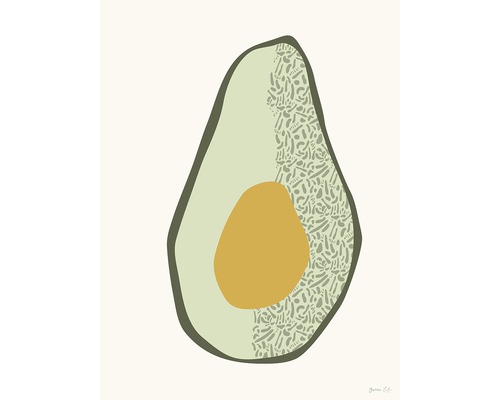 Kunstdruck Avocado 30x40 cm