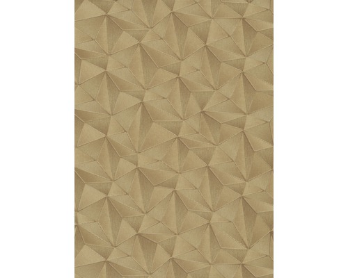 Vliestapete 10106-30 Spotlight Grafisch gold Geometrische Tapete mit dreidimensionalem Dreiecksmuster