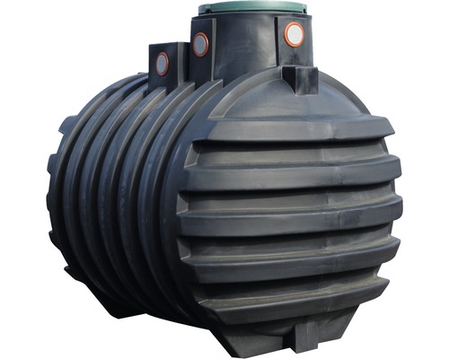 Erdtank 4rain Mono Paket 5000 L Haus (Lieferung Frei Bordsteinkante unabgeladen) Schwarzer Erdtank zur Regenwassernutzung