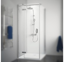 Elegante Duschkabine mit Glastür und Duschsystem