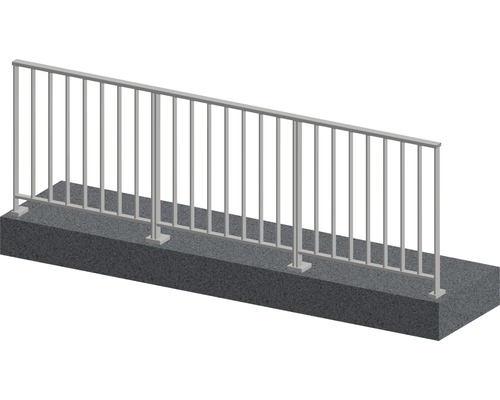Metallgeländer auf Betonfundament