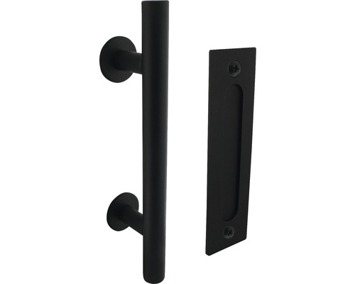 Schiebetürgriff und Griffmuschel aus Metall