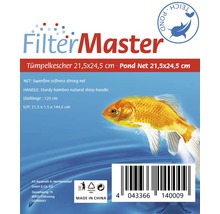 Filter Master Teichkescher 21,5x24,5 cm mit Bambusgriff und feinem Netz