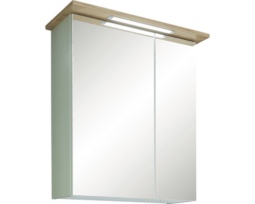 Badezimmerschrank mit Spiegeltüren und Beleuchtung