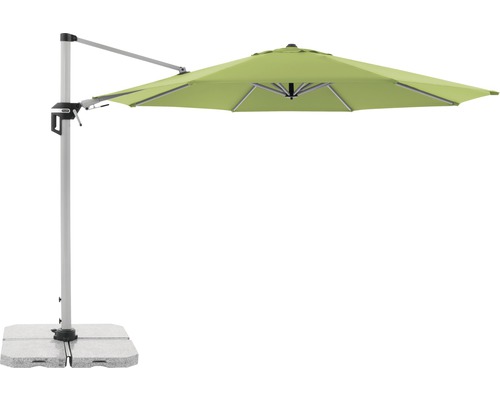 Sonnenschirm Ampelschirm Doppler Active mit Kurbelfunktion Ø 366 cm Polyester fresh green