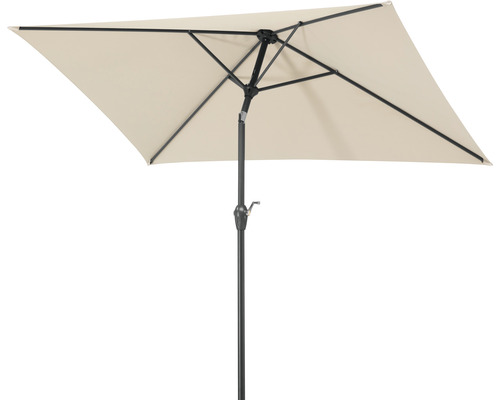 Sonnenschirm Marktschirm Schneider Bilbao 210x130 cm natur Quadratischer Sonnenschirm mit Gestell