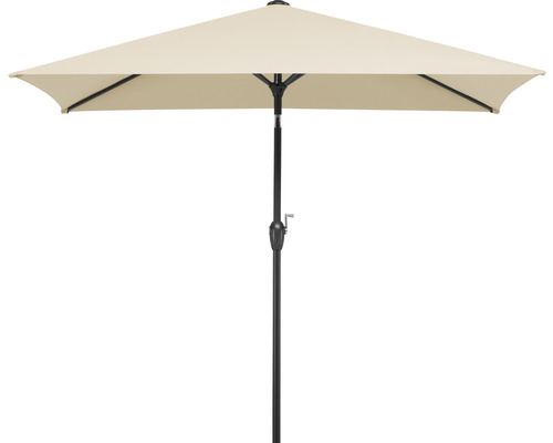 Rechteckiger Sonnenschirm mit Kurbelmechanismus