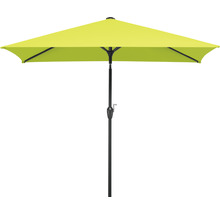 Rechteckiger Sonnenschirm mit schwarzem Gestell