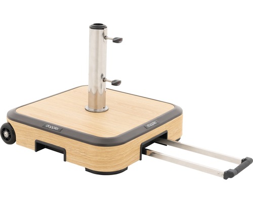 Doppler Schirmständer mit Rollen und Teleskopgriff