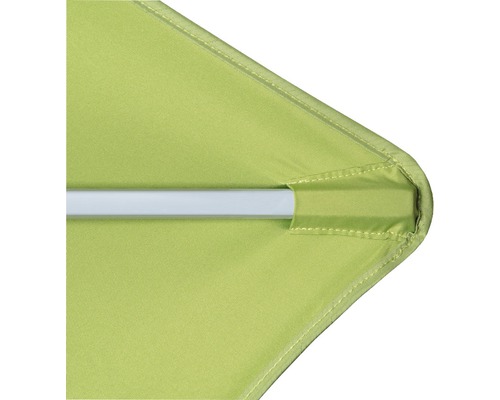 Detailansicht eines Sonnenschirms mit Gestell