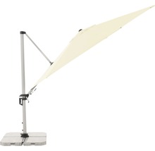 Freiarm-Sonnenschirm mit Steinsockel