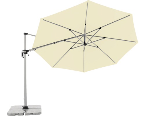 Freiarm-Sonnenschirm mit Sockel