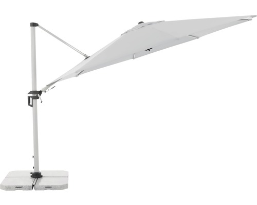 Freiarm-Sonnenschirm mit Sockel für den Außenbereich