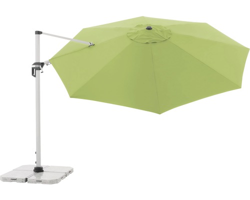 Freiarm Sonnenschirm mit Betonsockel