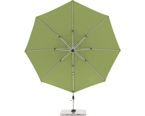 Geöffneter Gartenschirm mit Ständer