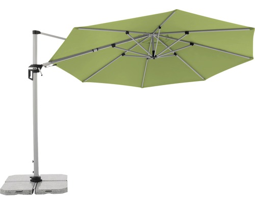 Freiarm-Sonnenschirm mit Betonsockel