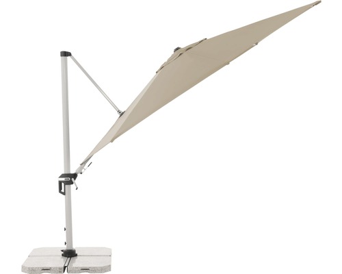 Freiarm-Sonnenschirm mit Betonsockel