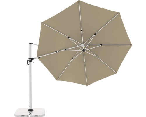 Freiarm-Sonnenschirm mit stabilem Standfuß für den Außenbereich
