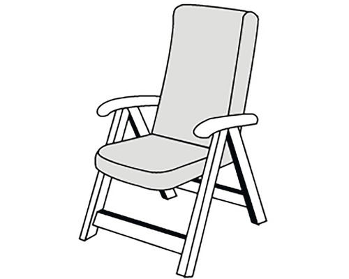 Gepolsterter Gartenstuhl mit Armlehnen