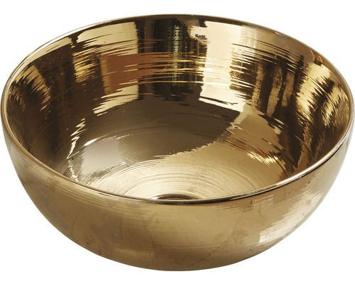 Aufsatzwaschbecken Vereg Osiris rund 35,8x35,8 cm gold-0