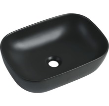 Aufsatzwaschbecken Vereg Babu eckig 45,5x32,5 cm schwarz matt-thumb-0