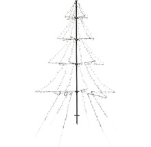 Weihnachtsbaum mit Beleuchtung für den Außenbereich
