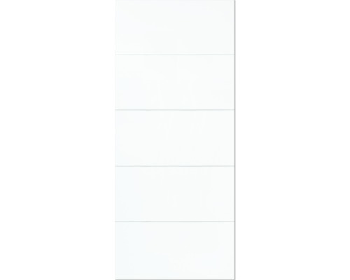 Garagentor mit horizontaler Sickenstruktur