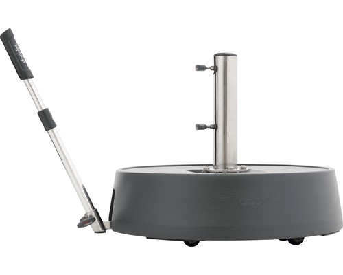 Doppler Schirmständer mit Griff und Rollen